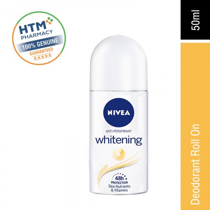 Nivea Deodorant Roll On 50ML - Whitening 48H (81644)