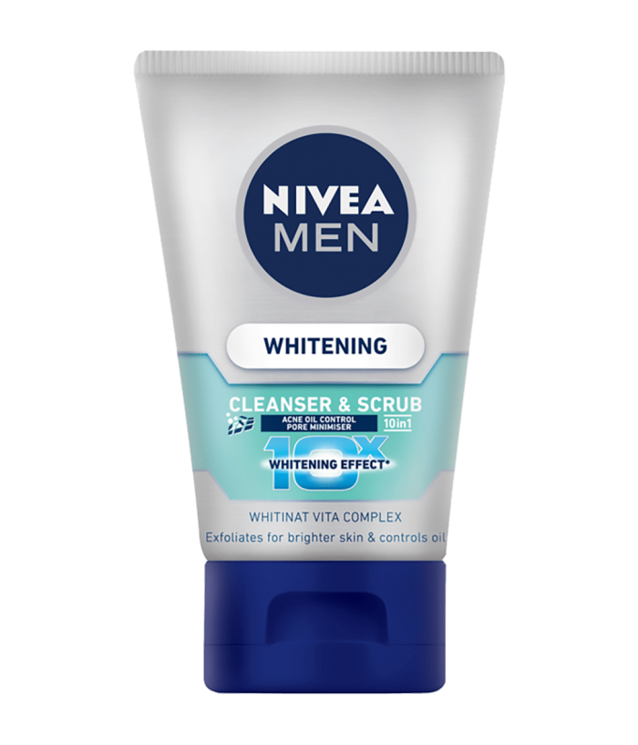 Nivea Men Whitening Acne Oil Control Cleanser & Scrub 100G (88880)