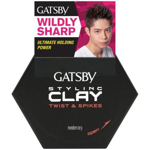 GATSBY STYLING CLAY TWIST & SPIKES 50G