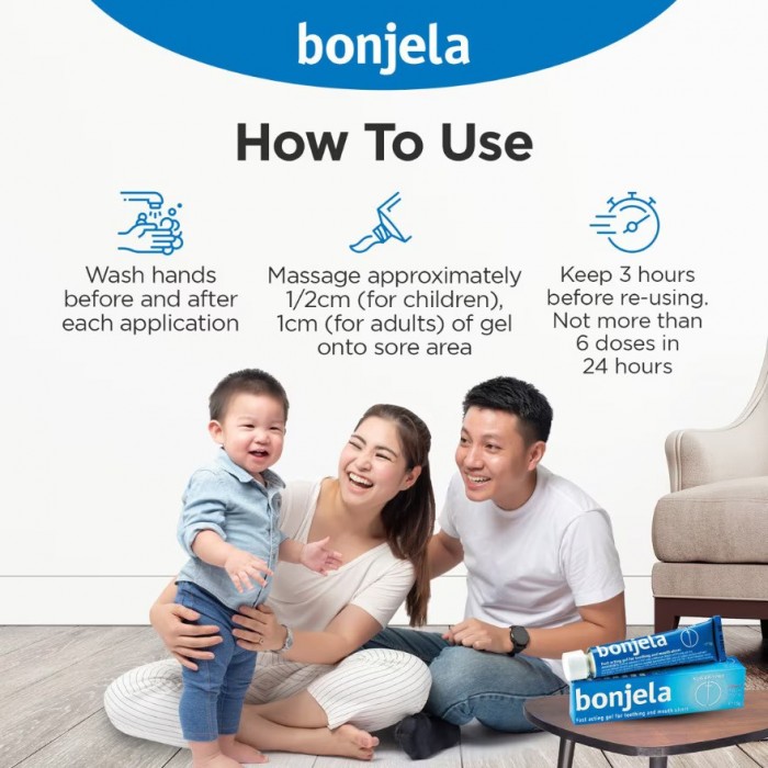 Bonjela Fast Acting Gel 15g - For Teething and Mouth Ulcers