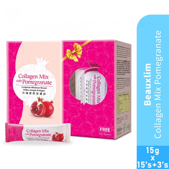 BEAUXLIM COLLAGEN MIX POMEGRANATE 15G X 15+3