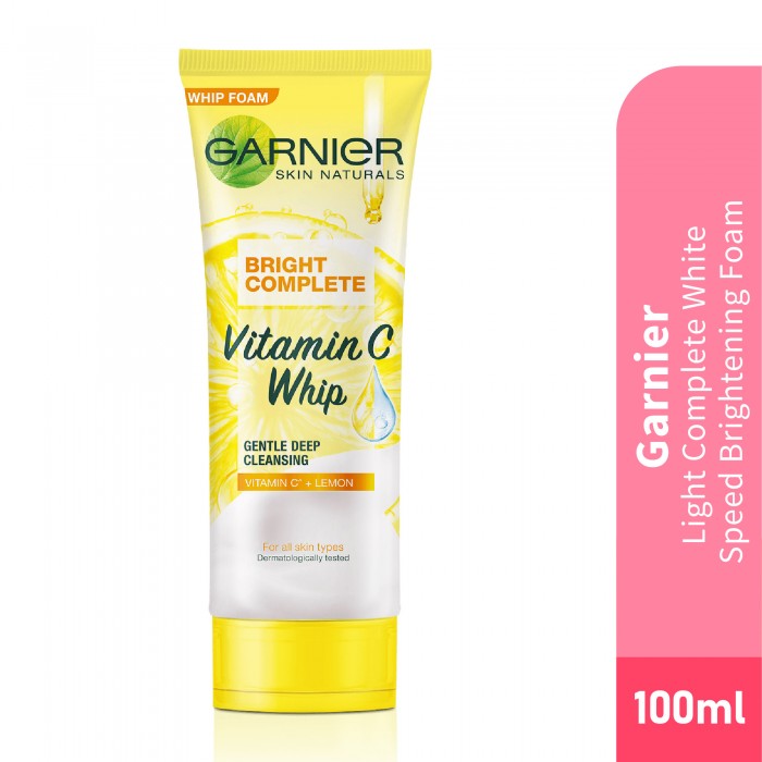 GARNIER Light Complete Brightening Foam 100ml- Face Wash, Face Cleanser (洗脸霜)