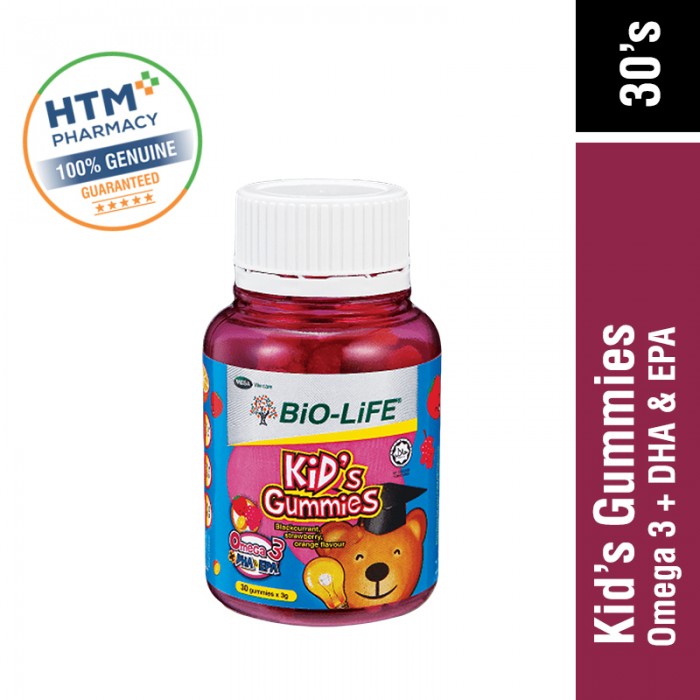 Bio-Life Kid's Gummies Omega 3+ DHA & EPA 60G