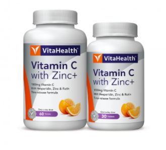 Vitahealth Vitamin C With Zinc 1000mg 60+30