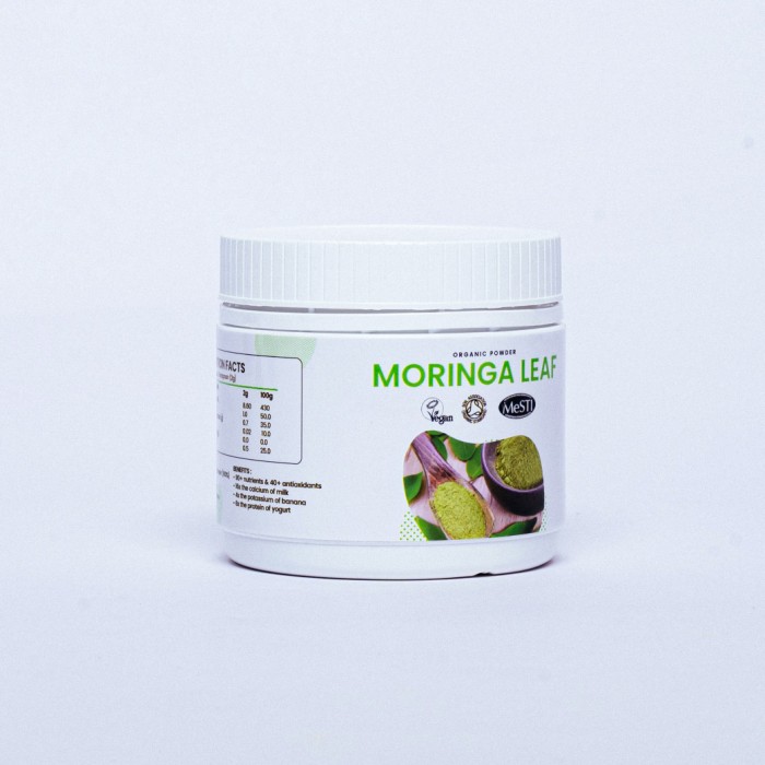 NUTRILICIOUS Moringa Powder Organic 100g 100% Authentic Serbuk Daun Kelor 辣木 / Murungai - Natural Food Grade Superfood