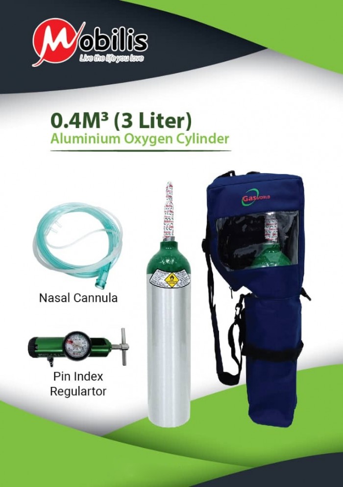 0.4M (3 Litter) Aluminium Oxygen Cylinder