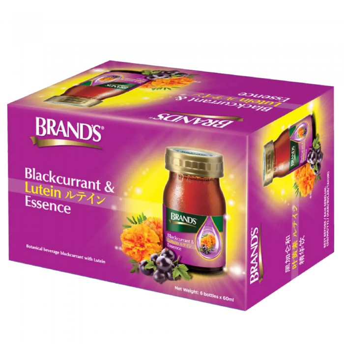 BRANDS Blackcurrant & Lutein Essence 60ml X 6's as Eye Supplement with Vitamin E, Lutein & Zeaxanthin for Eye Health