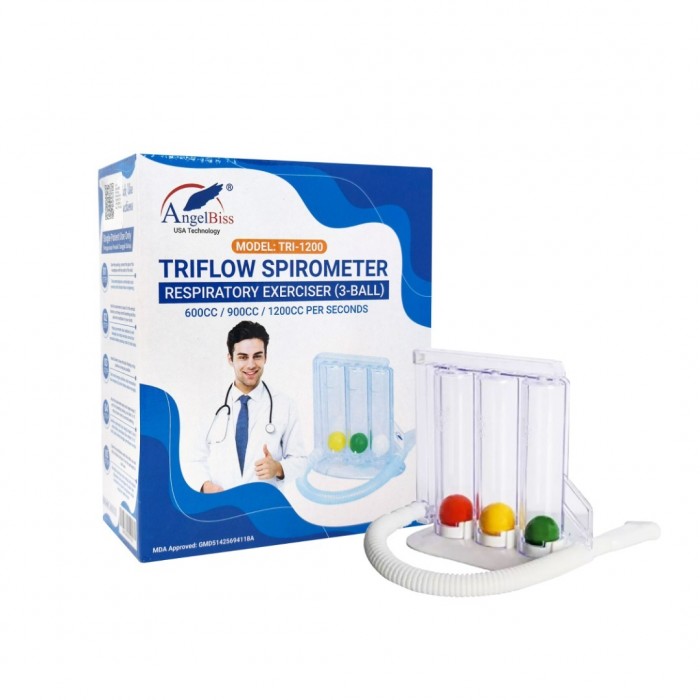 Incentive Spirometer (3 Ball Respiratory Exerciser)