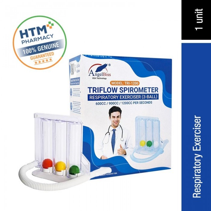 Incentive Spirometer (3 Ball Respiratory Exerciser)