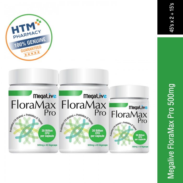 [PROBIOTICS] Megalive Floramax Pro 2 x 45's + 15's