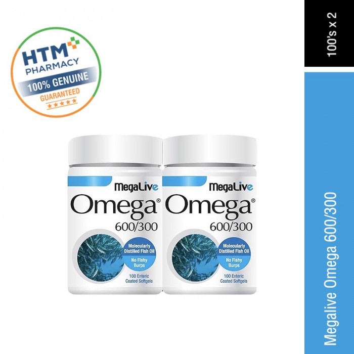 [FISH OIL] Megalive Omega 600/300 100's x 2