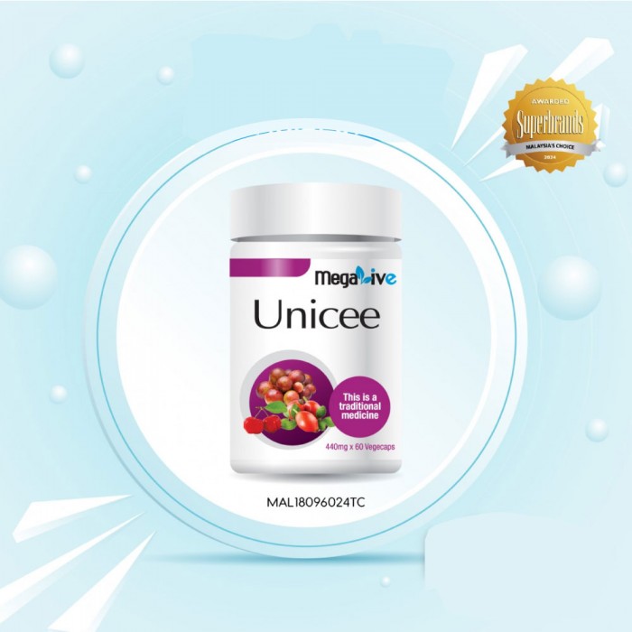 MEGALIVE Unicee 60's X 2 Vitamin C Supplement, Antioxidant Supplement