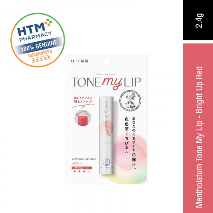 Mentholatum Tone My Lip 2.4g - Bright Up Red