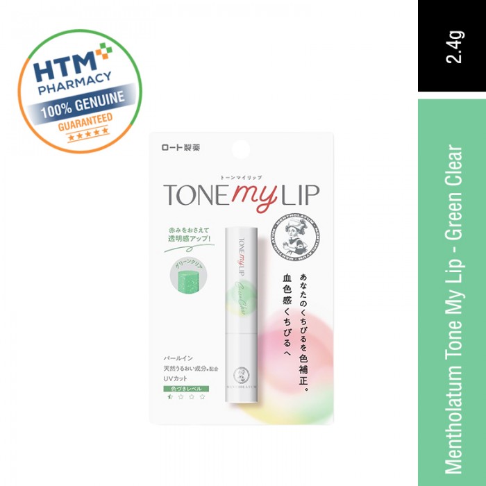 Mentholatum Tone My Lip 2.4g - Green Clear