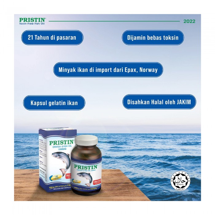 THC Pristin Omega 3 Fish Oil 1200mg 150's X 2 + 30's / 150's X 2 for Heart Supplement  with Fish Oil, Omega 3, 鱼油