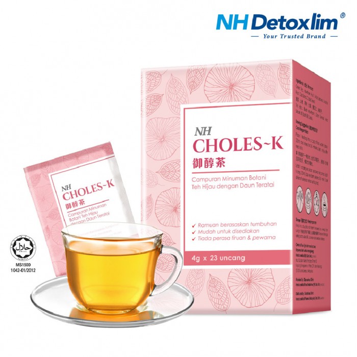 NH Choles-K Sugar free Beverage Mix Green Tea With Lotus leaves 4g x 23;s / Suitable for kencing manis,lower cholesterol