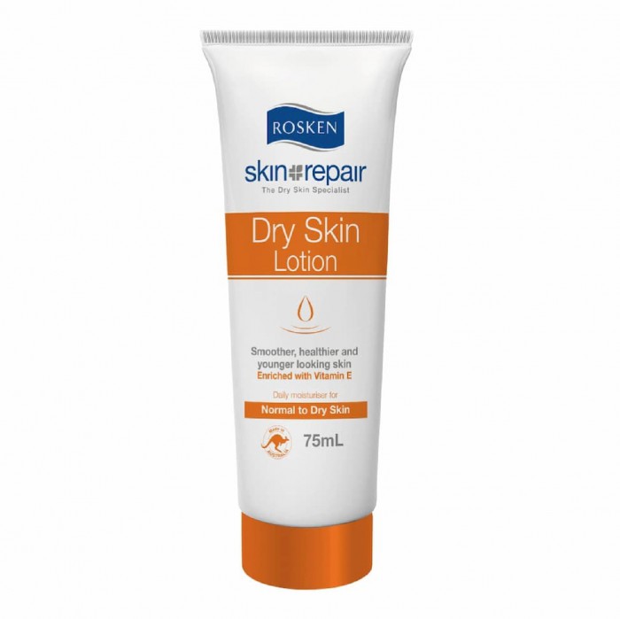 ROSKEN Dry Skin Body & Hand Lotion With Vit E 75ml Losyen badan & tangan kulit kering 皮膚 敏感 止癢身体乳