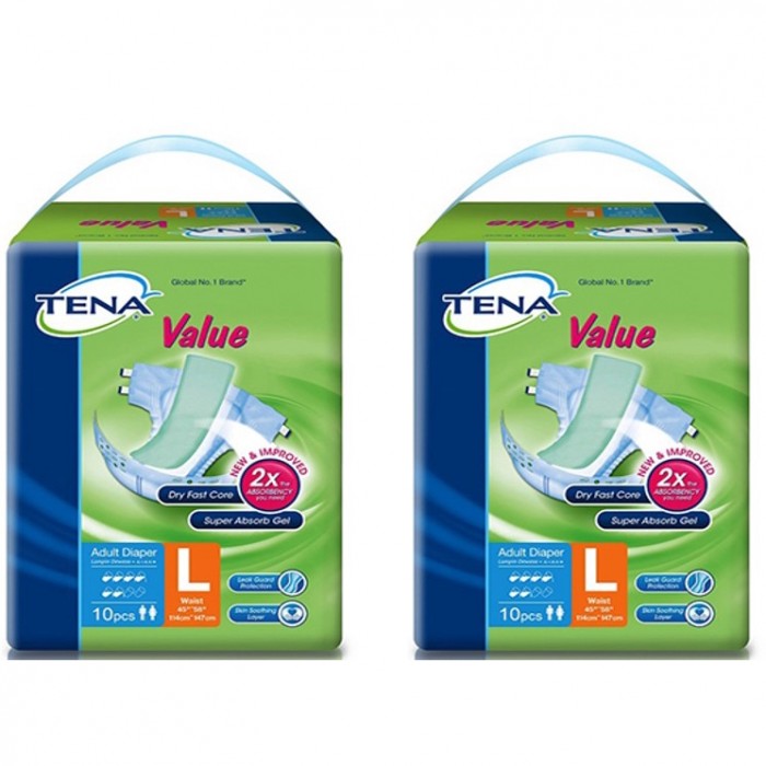 Tena Value L 10's  x 2 Foc Bakul Simpanan