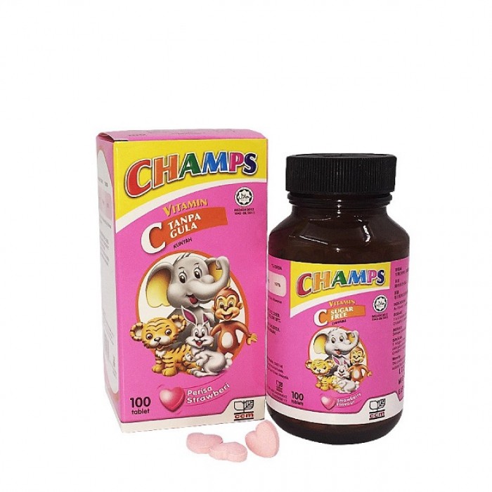 Champs C 100'S - Strawberry (Sugar Free)