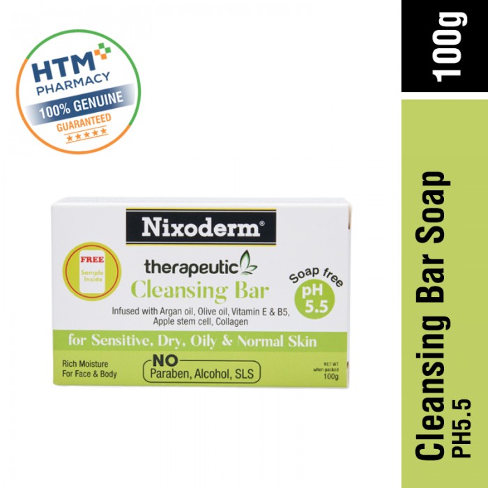 Nixoderm pH5.5 Cleansing Bar Soap 100g