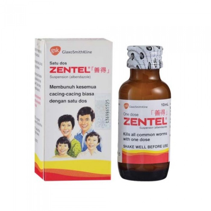 ZENTEL 400MG SUSP 10ML