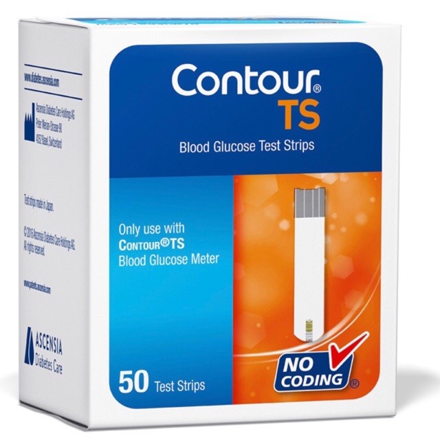 CONTOUR TS TEST STRIPS 50'S