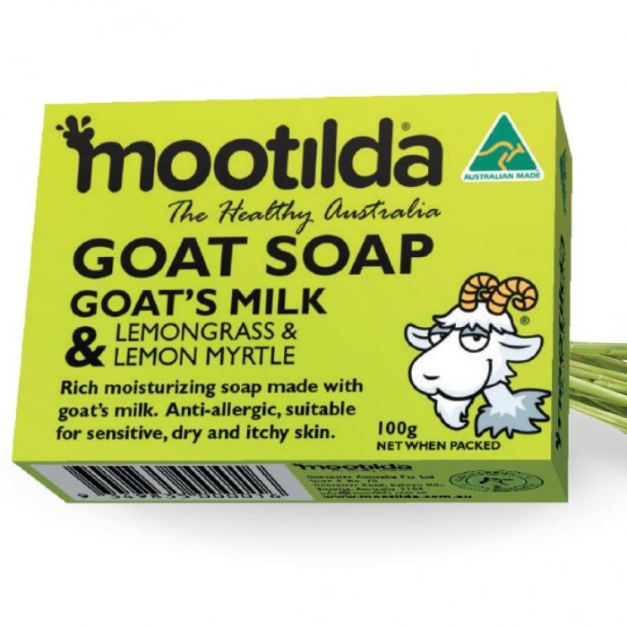 Mootilda Goat's Milk & Lemongrass & Lemon Myrtle 100g