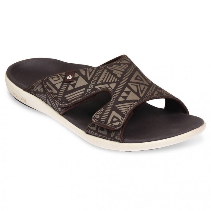 Spenco Mens Kholo Tribal Slide Coffee Bean (Size 9)