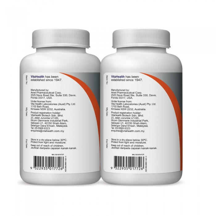 VITAHEALTH SkinTru 60's x 2 for Skin Supplement, Ubat Jerawat, Acne Supplement