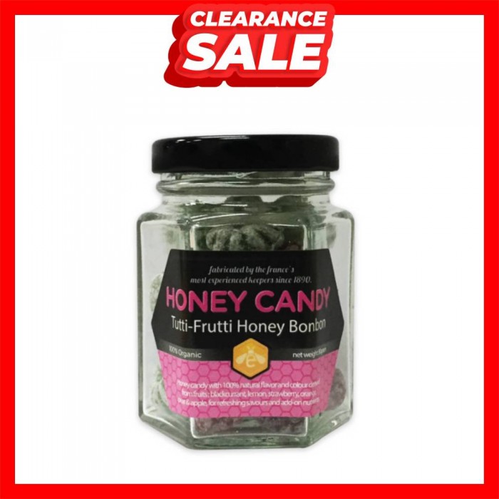 [CLEARANCE] Earth Living Earth Honey Candy 80g - Tutti Frutti Honey Bonbon (EXP: 8/2025)