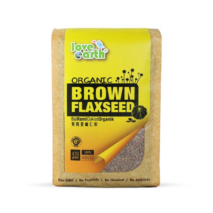 Love Earth Organic Brown Flaxseed 420g