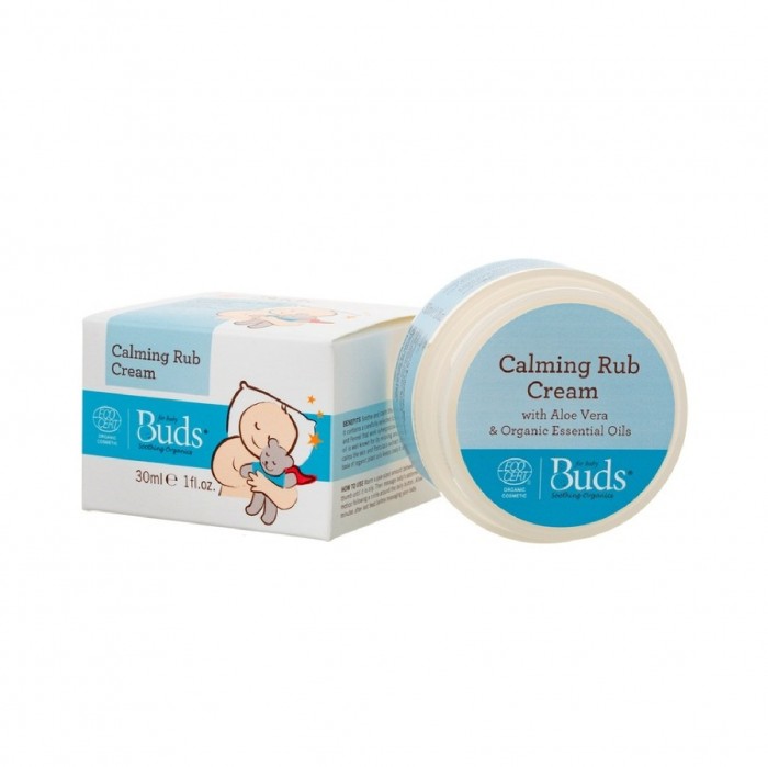 Buds Soothing Oragnics Peppermint & Ginger Calming Rub Cream 30ml with aloe vera (Suitable for Newborn)