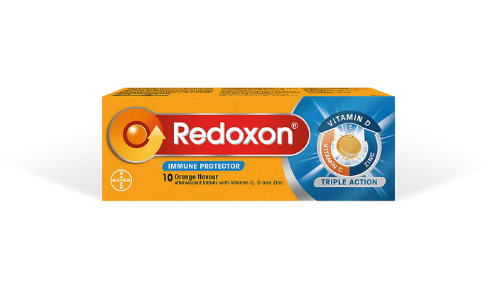 Redoxon Triple Action Effervescent Orange Tablet 10's