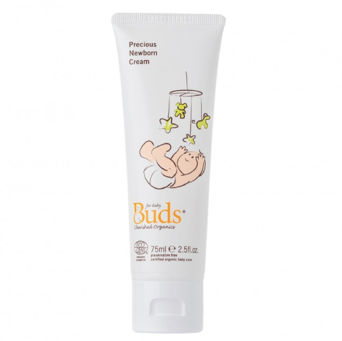 Buds Cherished Organics Precious Newborn Hydration Cream 75ml contains with jojoba oil & shea butter