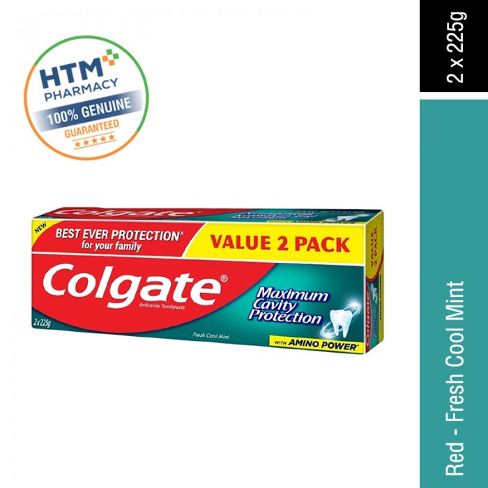 COLGATE RED 225G x 2 - FRESH COOL MINT