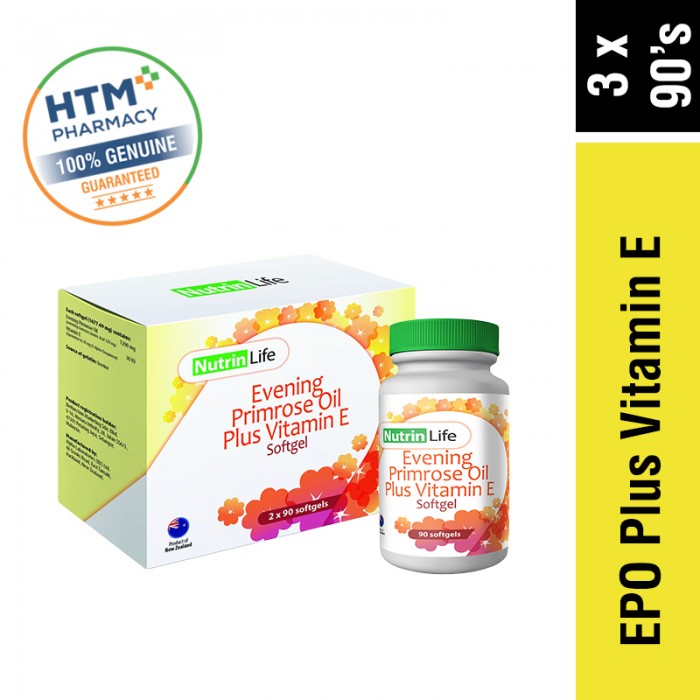 NutrinLife Epo Plus Vitamin E 3 x 90's