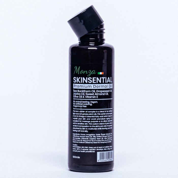 Monza Skinsential Premium Dermal Oil 100g - Jojoba Oil for Massage Aromatherapy Oil Relax Minyak Urut Aromaterapi 精油 按摩精