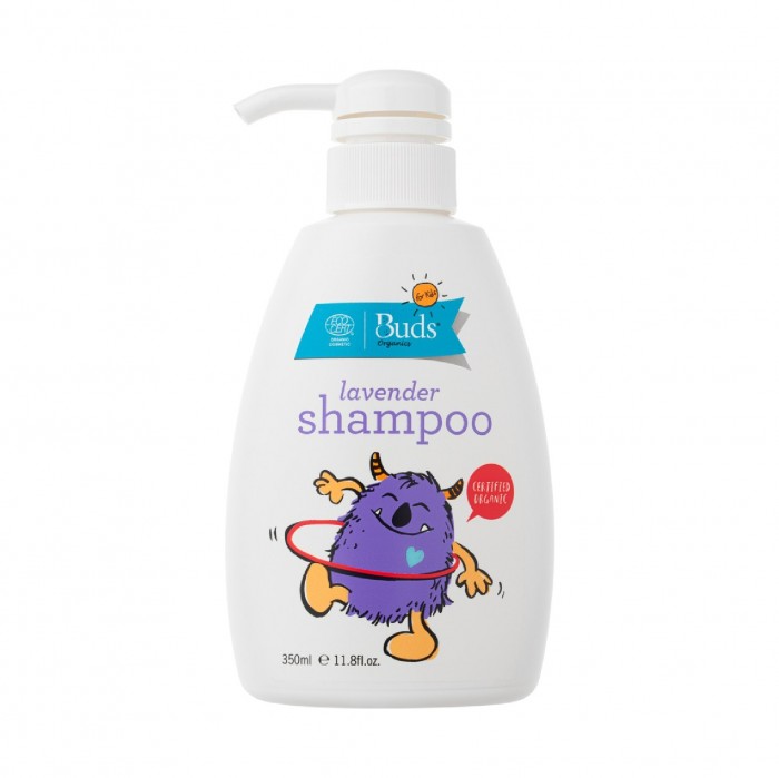 Buds Organics Plant based Lavender Shampoo 350ml with aloe vera - Help moisturize kids scalp