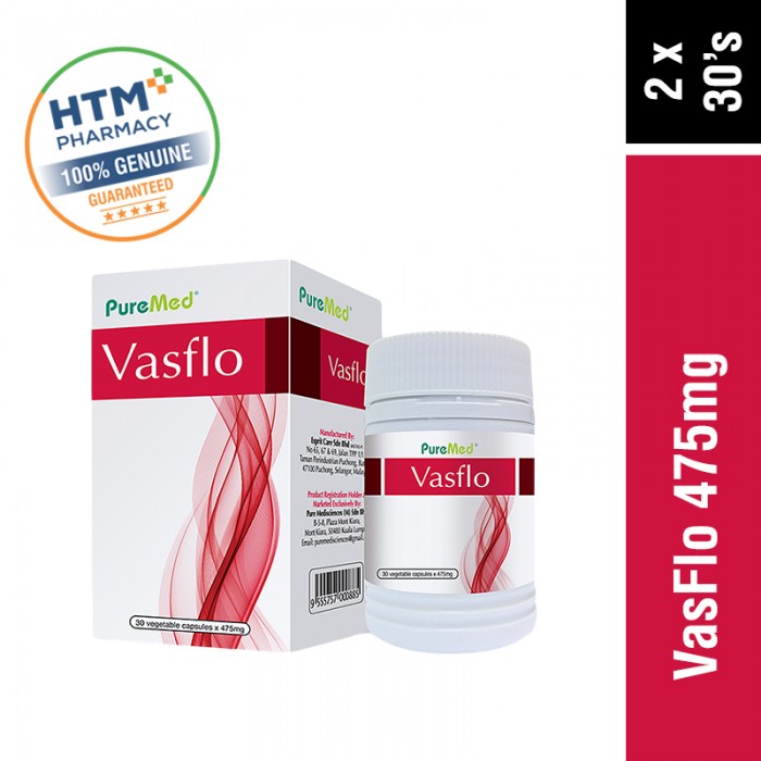 Puremed Vasflo 475mg 30's x 2