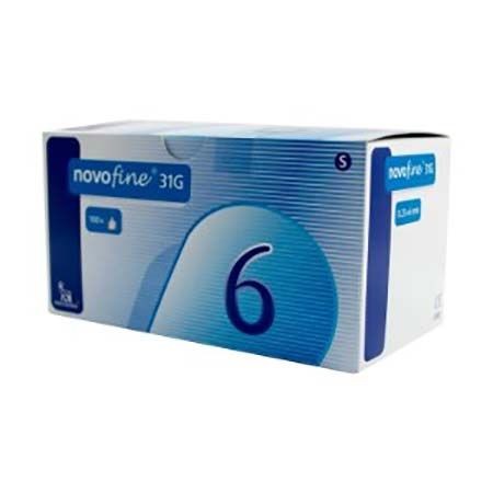 NOVOFINE PEN NEEDLES 31G 6MM 100'S