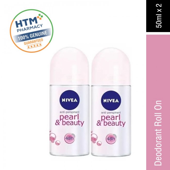 Nivea Deodorant 50ml x 2 - Pearl & Beauty (83735)