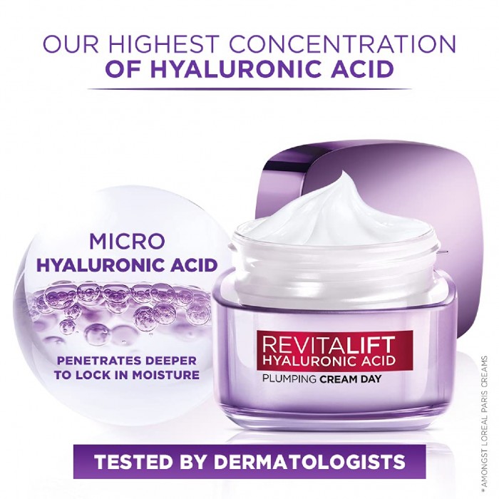 Loreal Revitalift Hyaluronic Acid Plumping Day Cream 50ml