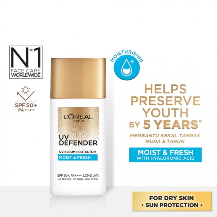 Loreal UV Defender 50ml - Moist & Fresh