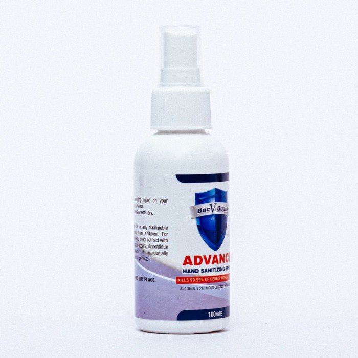 Bacv-guard Advance Hand Sanitizer Liquid 100ml Alcohol sanitizer spray 消毒喷雾