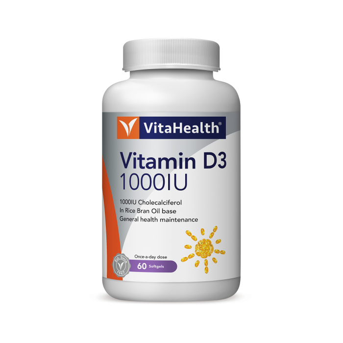 Vitahealth Vitamin D3 1000IU 30's