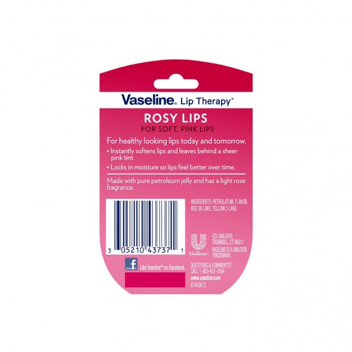 Vaseline Lip Therapy 7g - Rosy