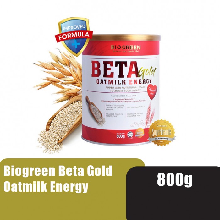 BIOGREEN BETA Gold Oatmilk Energy 800g