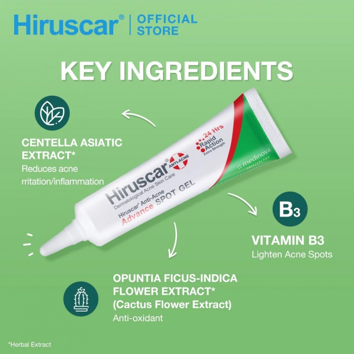 HIRUSCAR Anti-Acne Advance Spot Gel 10g-Ance Gel, Gel , Vitamin B