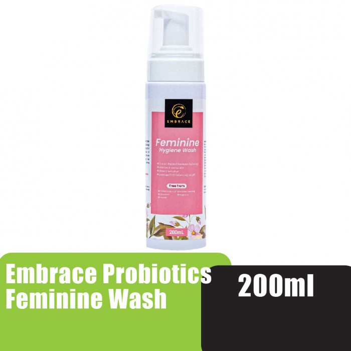 Embrace Probiotics Feminine Wash 200ml - Pencuci Miss V, Feminine Hygiene, Wash Intimate Wash, 私密處清潔液
