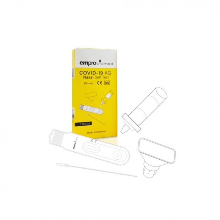 Empro Biomed Covid-19 Saliva Antigen Rapid 2 In 1 Test Kit | MDA Approved